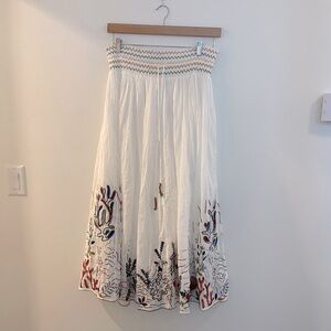 Zara maxi skirt with ocean detail